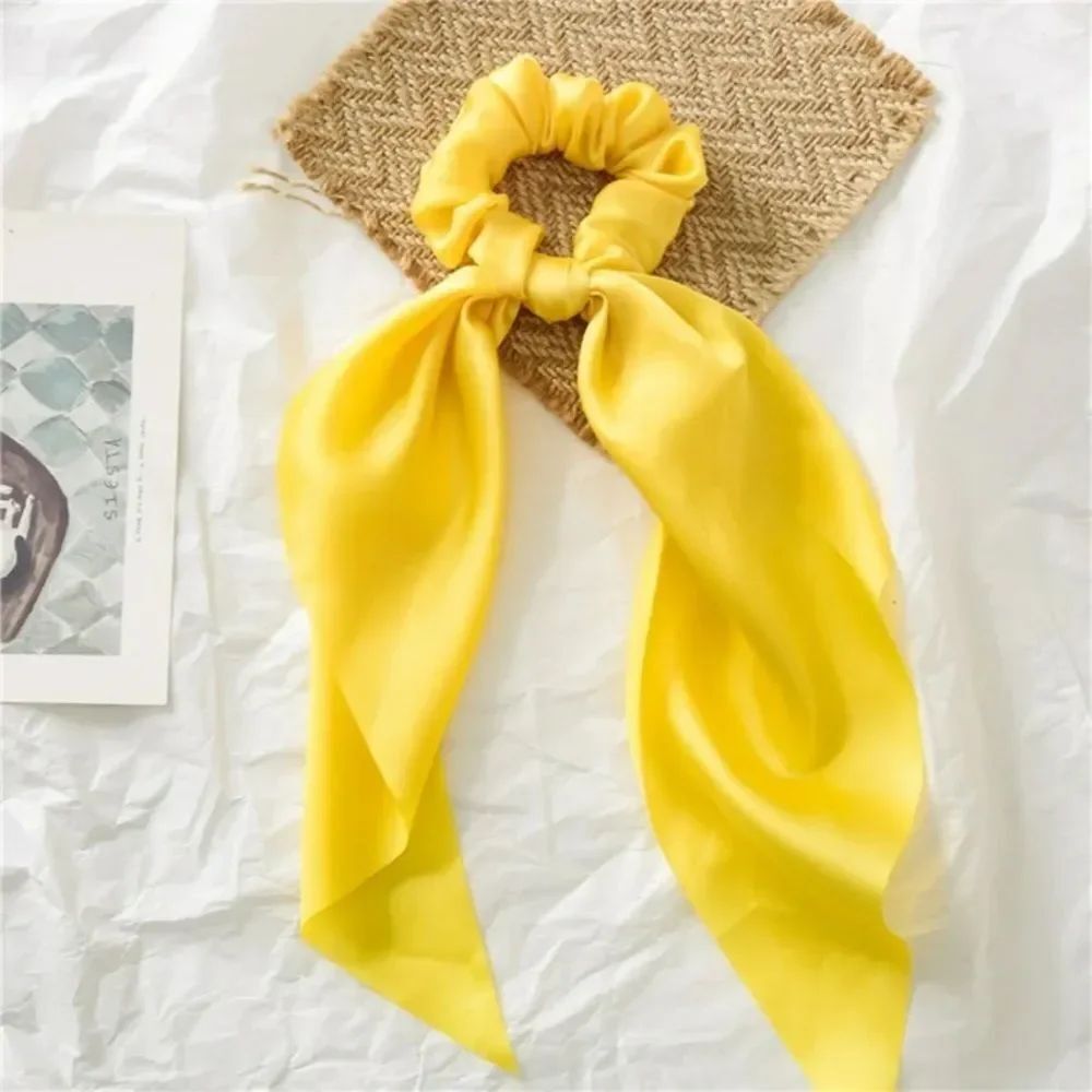 Yellow Scrunchie Hair Tie K64